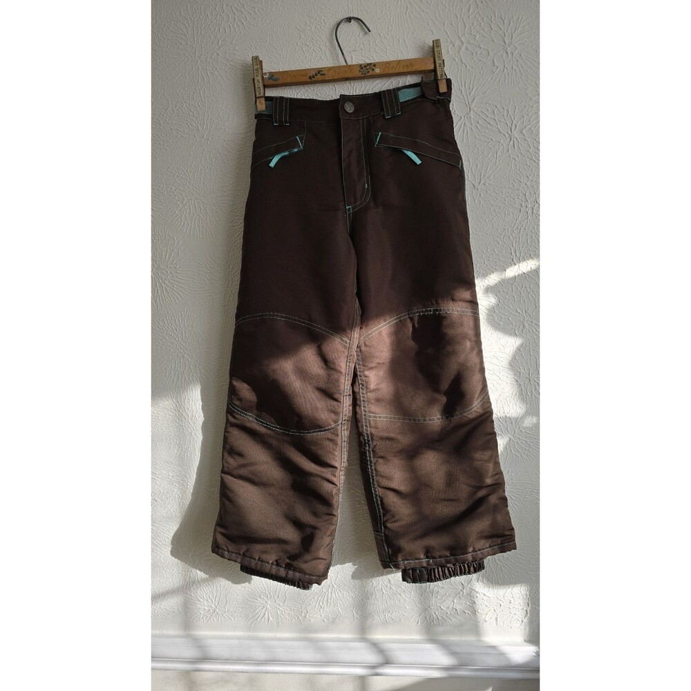 Snow Pants Kids Cherokee Brown S Insulated 8 10 Waterproof Winter Warm